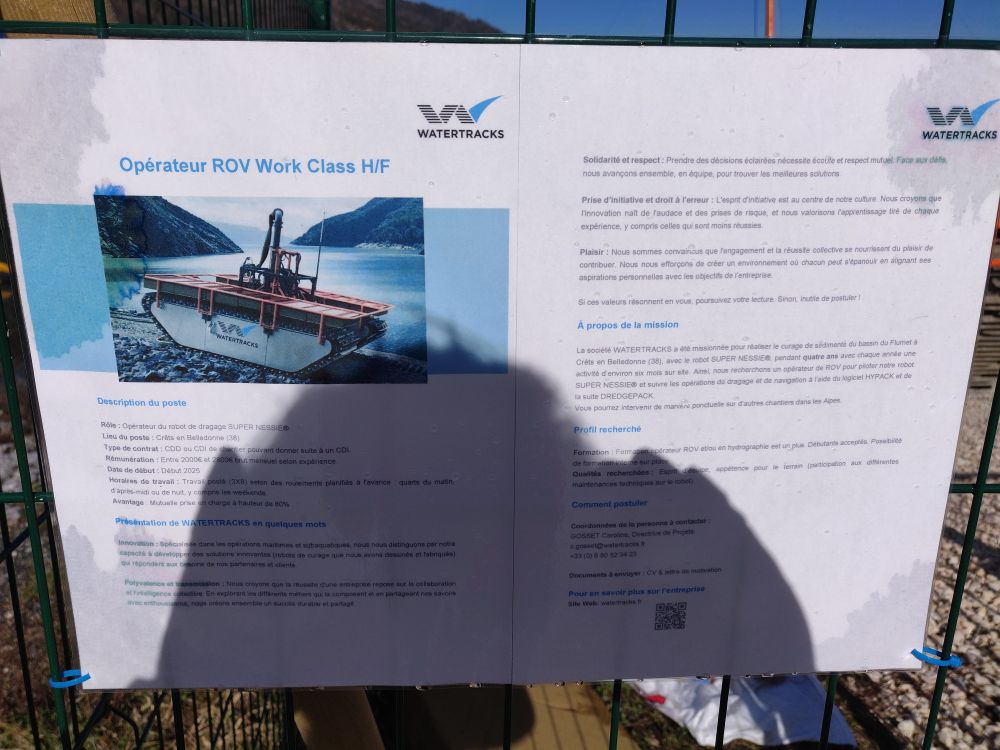 Une fiche de poste pour recruter un opérateur de robot sous-marin