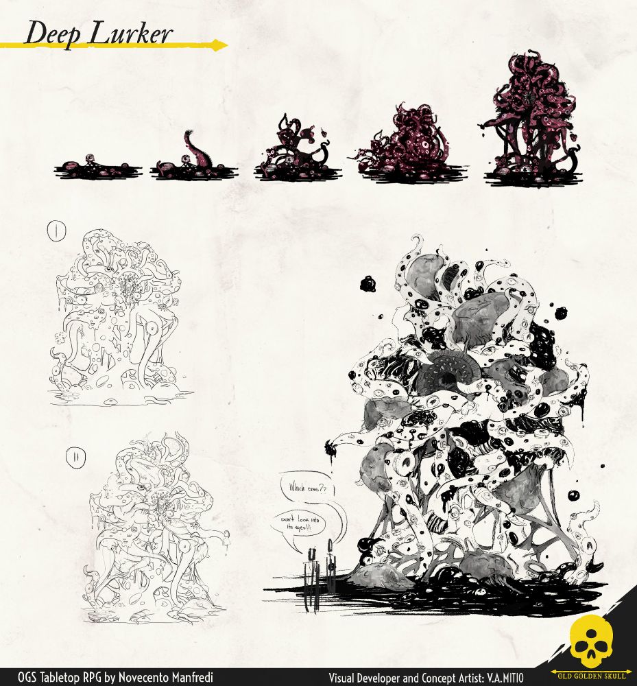 creature development and final lineart