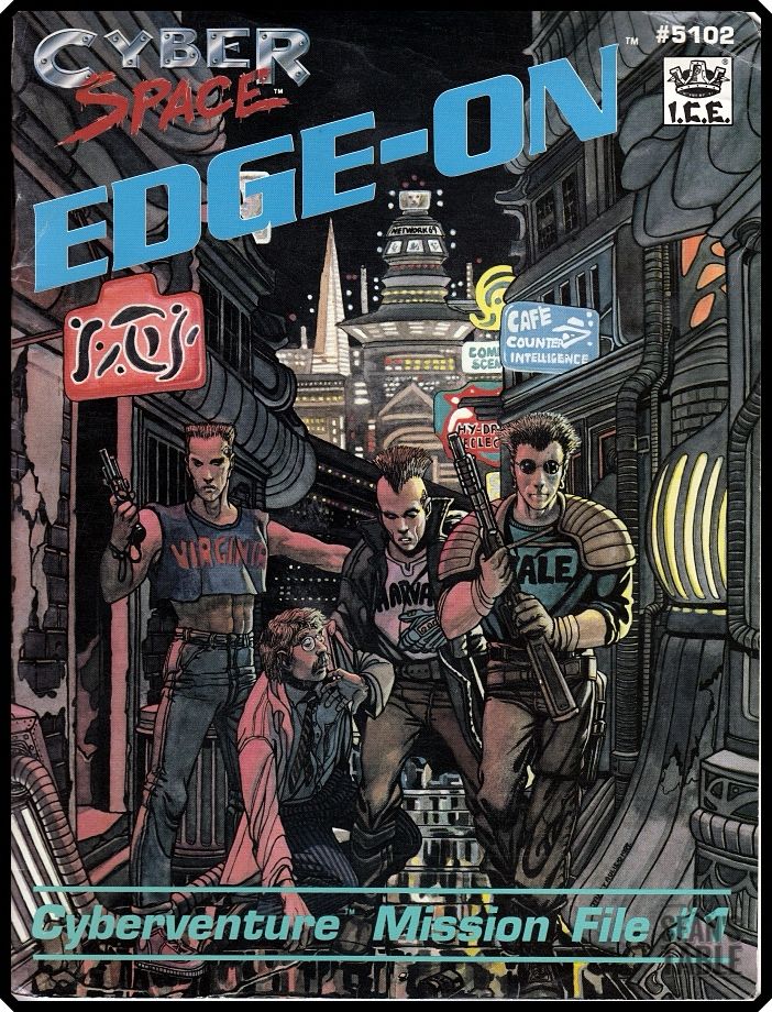 The cover of ‘Edge-On’ for the CyberSpace RPG