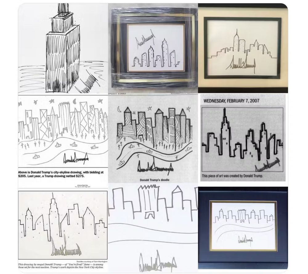 Trump doodles 