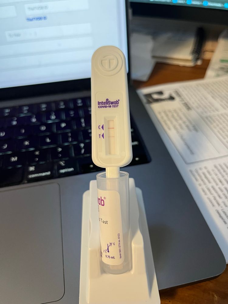 a positive COVID test 