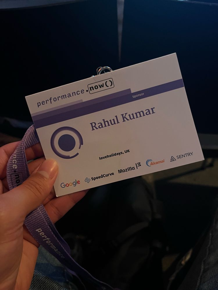 Performance now name card