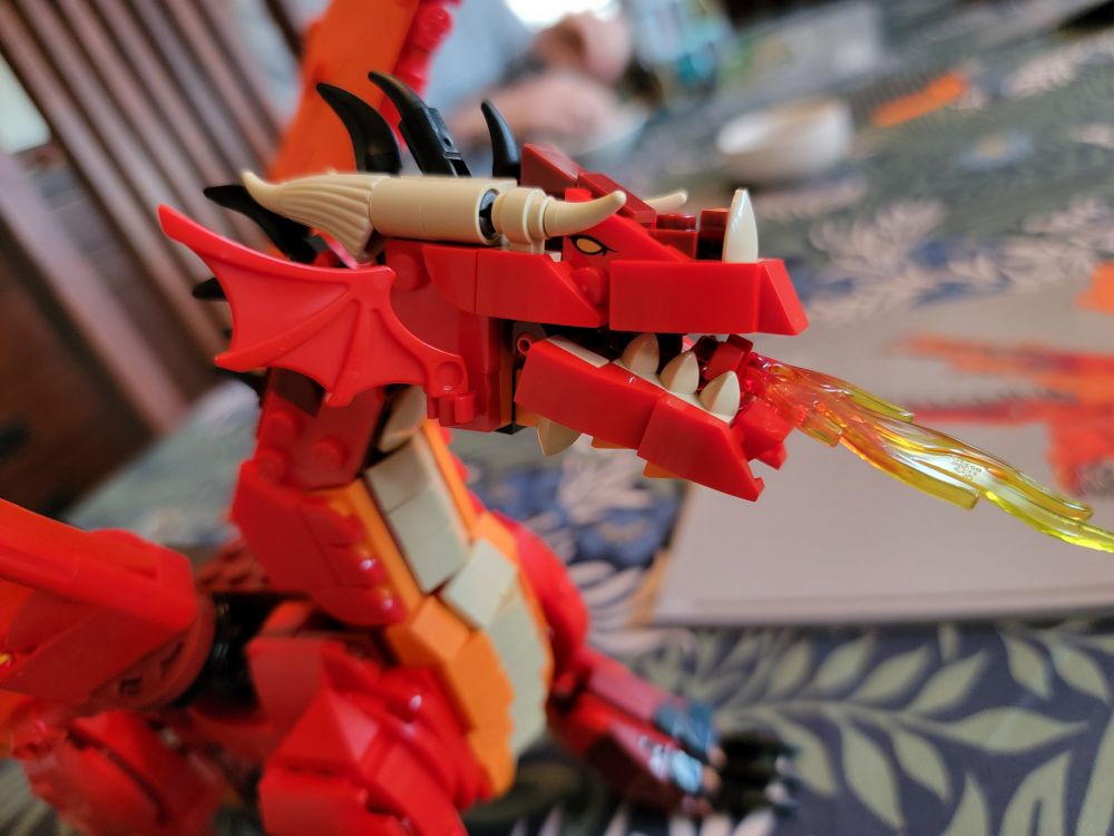 Up close on the dragon snoot