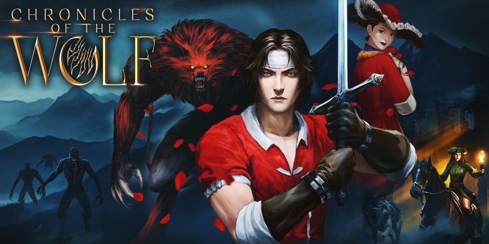 The image shows the key art for Chronicles of the Wolf