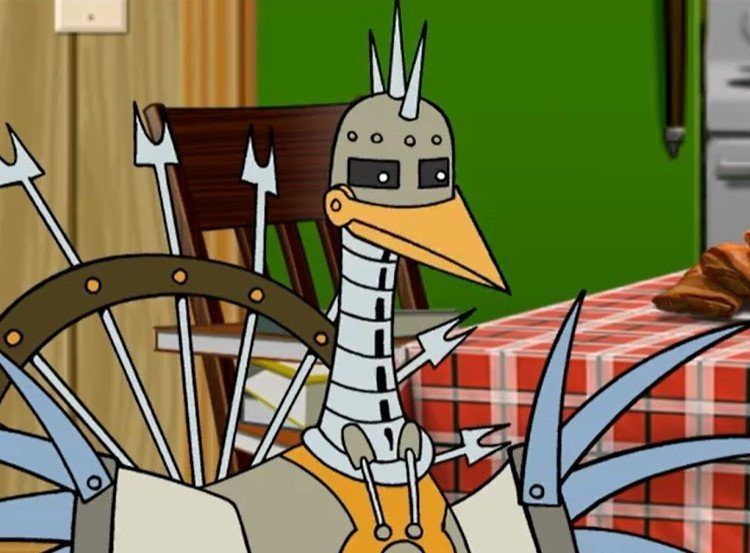 Turkatron, from the Thanksgiving ep of Aqua Teen Hunger Force
