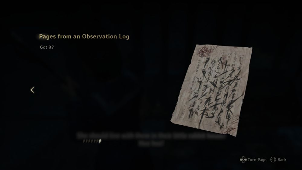 Papers from an Observation Log
Got it?