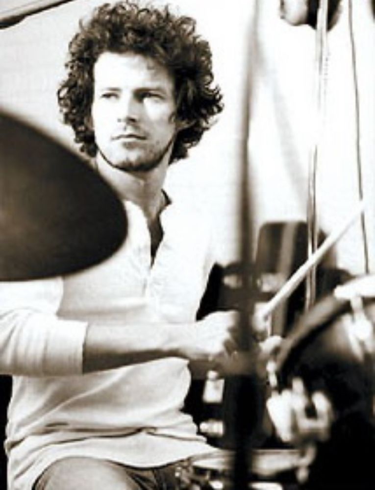 Young Don Henley at the drum set 