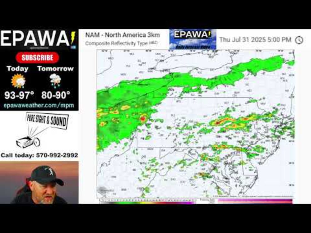 Wednesday July 30th, 2025 video forecast