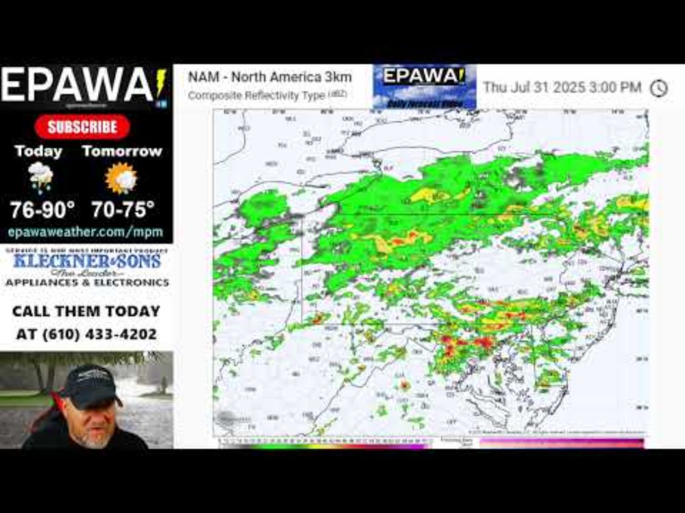 Thursday July 31st, 2025 video forecast