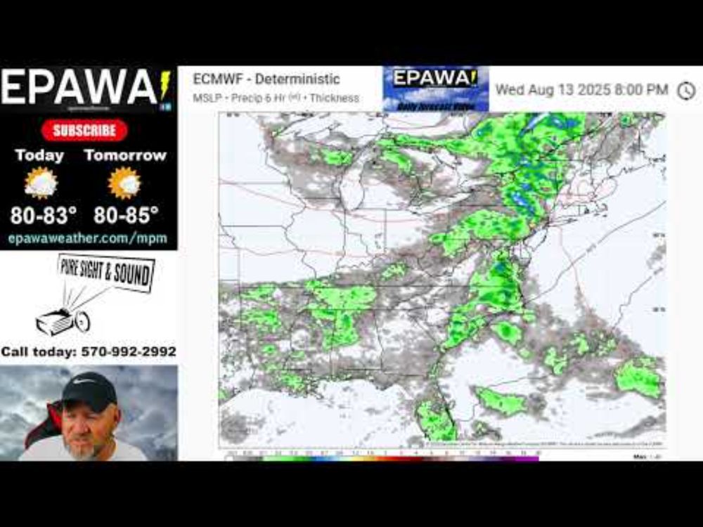 Wednesday August 6th, 2025 video forecast