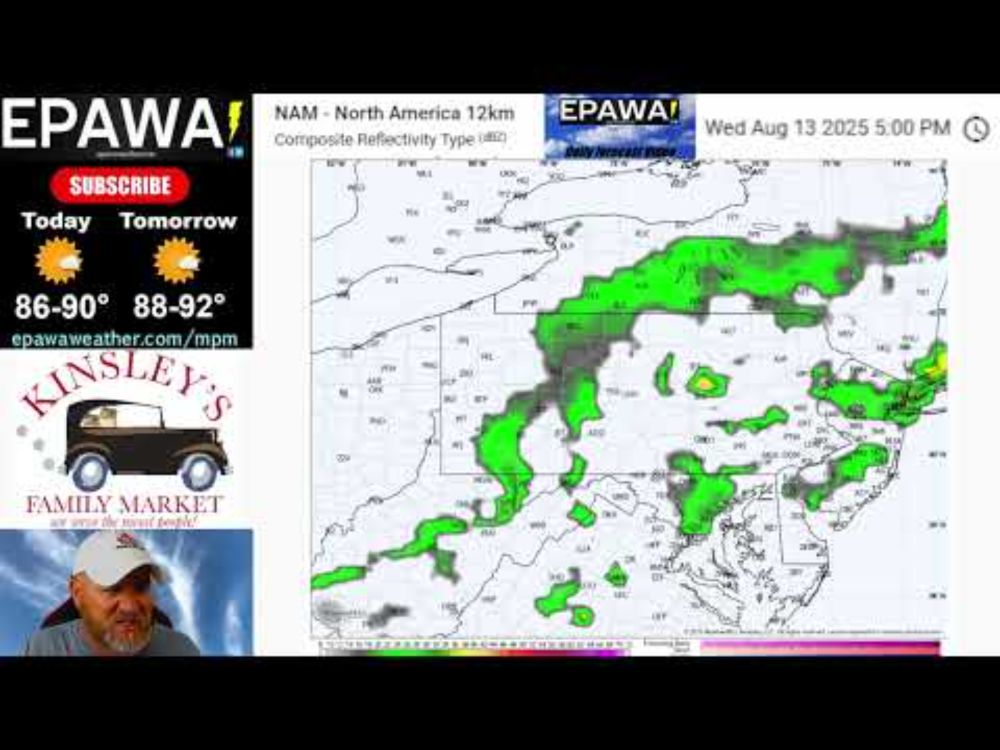 Monday August 11th, 2025 video forecast