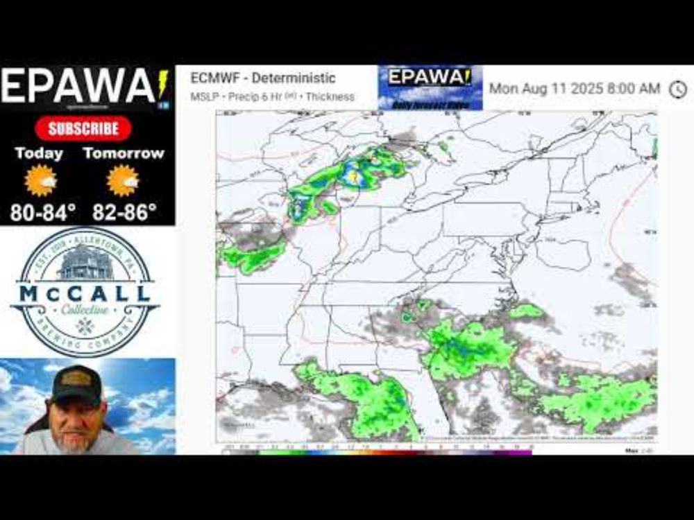 Friday August 8th, 2025 video forecast
