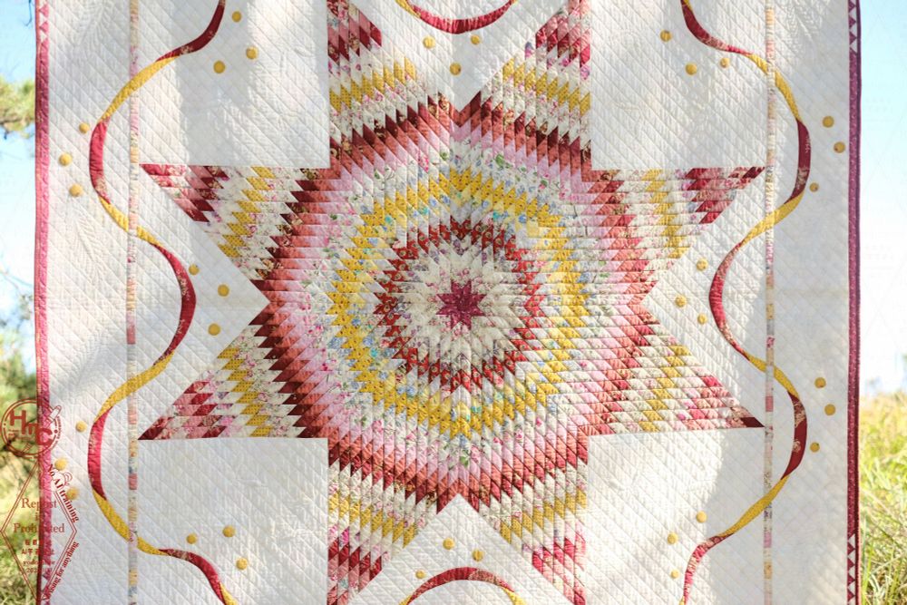 五十嵐琴美さま「希望（ベツレヘムの星）」大キルト・14（第31回 潮風キルト展 2025.11.14）※転載・AI学習他利用禁止
No Unauthorized Reproduction / No AI training / Do not use this picture for anything. photo by Yodomibachi 2025.11.23(upload)