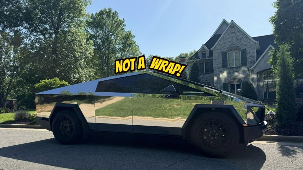 These Guys Turned a Tesla Cybertruck Into a Giant Mirror on Wheels