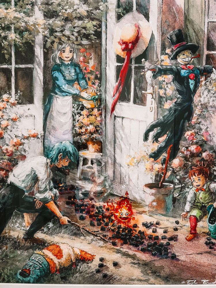 Canvas artwork of howls moving castle 