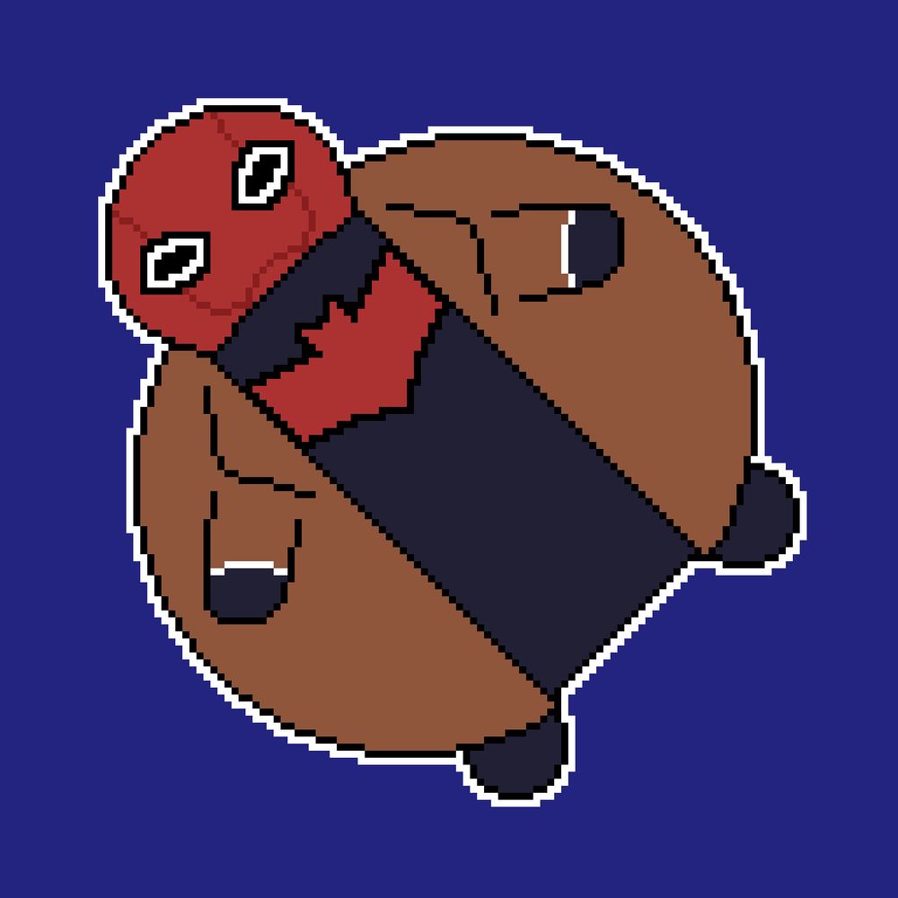 Pixelart de corpo inteiro do personagem da dc comics Jason Todd na versão "Fatson Todd"