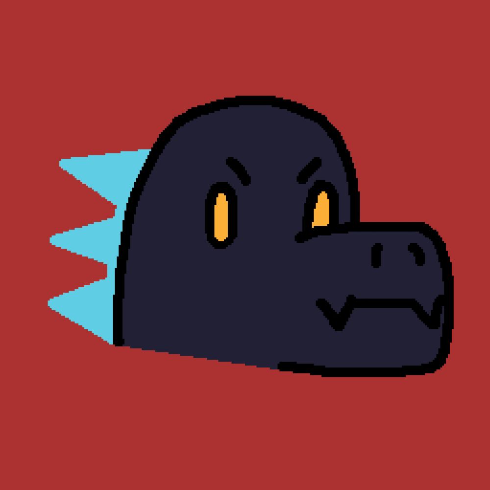Pixelart do monstro Godzilla