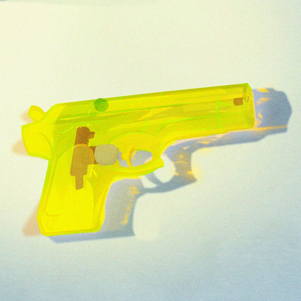 水鉄砲のスケッチです