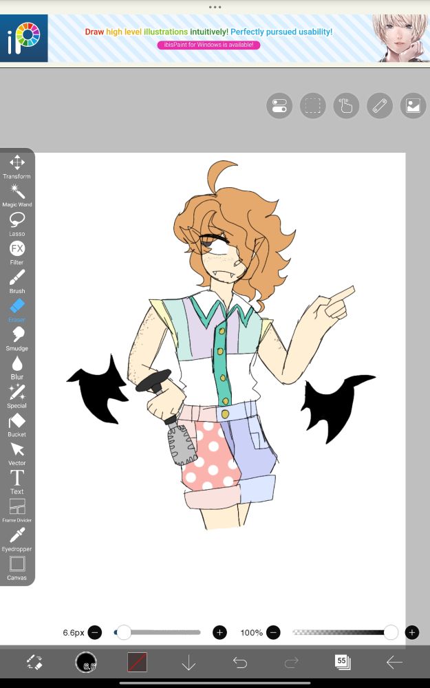 As if you're wondering why does he have pointy ears, fangs, and bat wings nope he's not a vampire, he's actually a manananggal in my design of him. So uhm yea (also it kinda lowkey looks similar to earwigconsumer's vampire kennith design tho