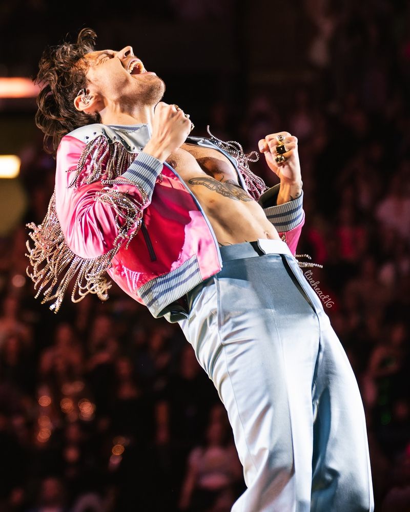Harry Styles live in concert in Los Angeles.