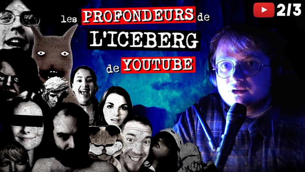 Miniature de la vidéo de Feldup intitulée "Les MYSTÈRES les plus EFFRAYANTS et OBSCURS de YouTube - Partie 2/3 - Findings N°91". On le voit lui ainsi que de nombreux exembles de ce qu'il y aura dans la vidéo.