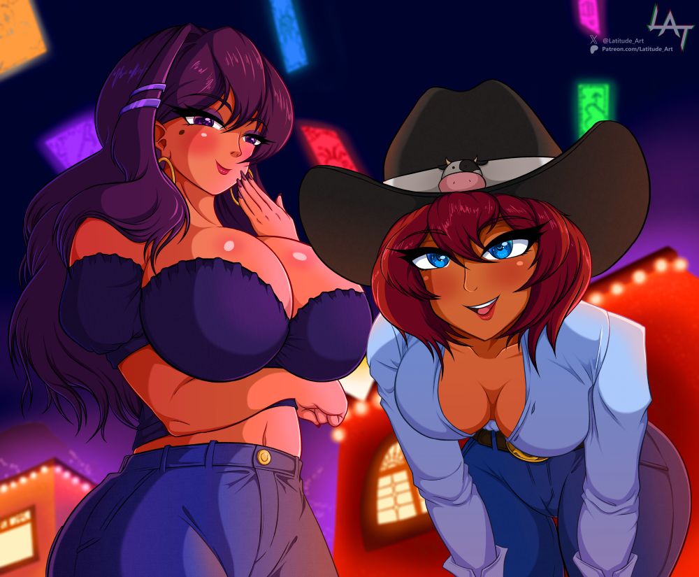 Yuri and Sayori from Doki Doki Literature Club