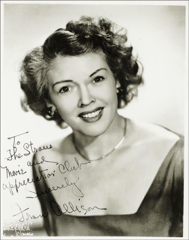 An autographed photo of Fran Allison