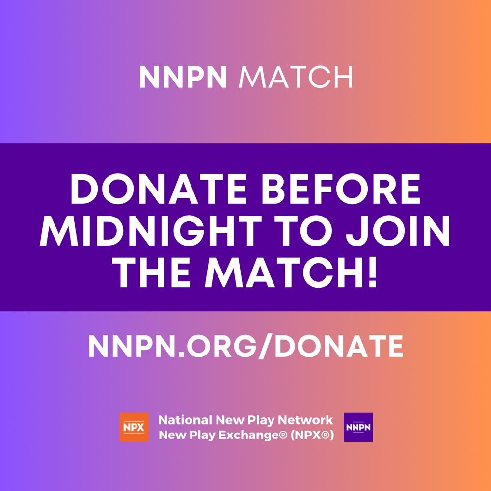 Text reads “donate before midnight to join the match! NNPN.org/donate”