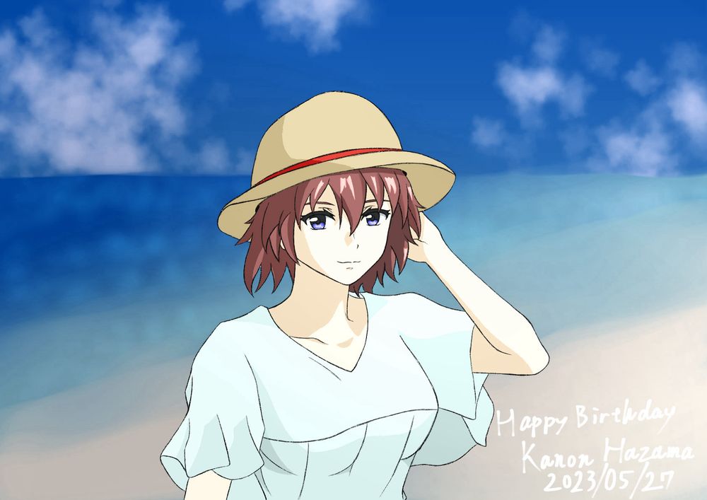 2023年5月27日にX(旧Twitter)にて載せた誕生日イラスト