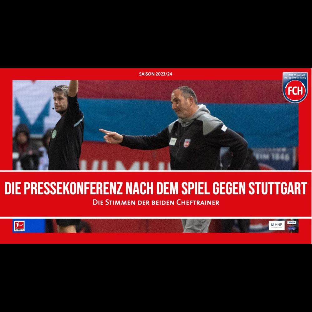 Die Pressekonferenz nach dem Sieg gegen den VfB Stuttgart