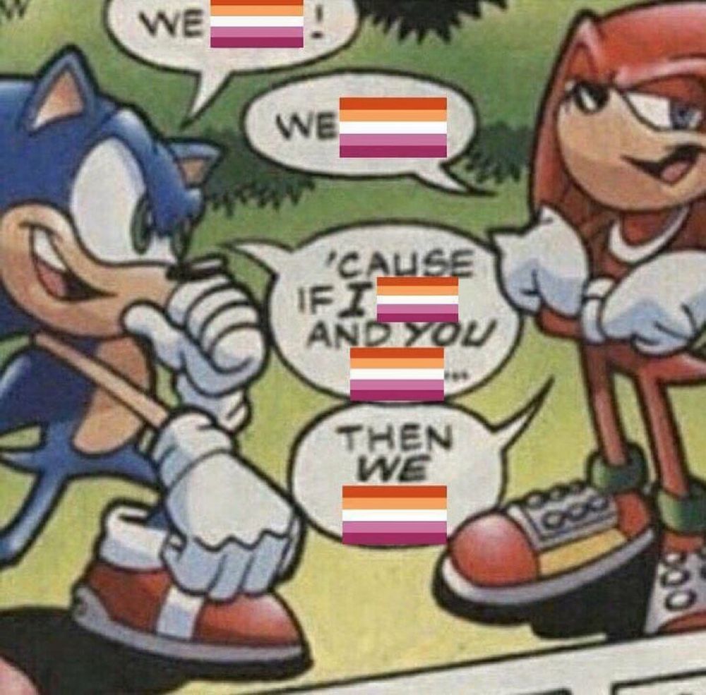 We lesbian
We lesbian
Cause if I lesbian and you lesbian
Then we lesbian