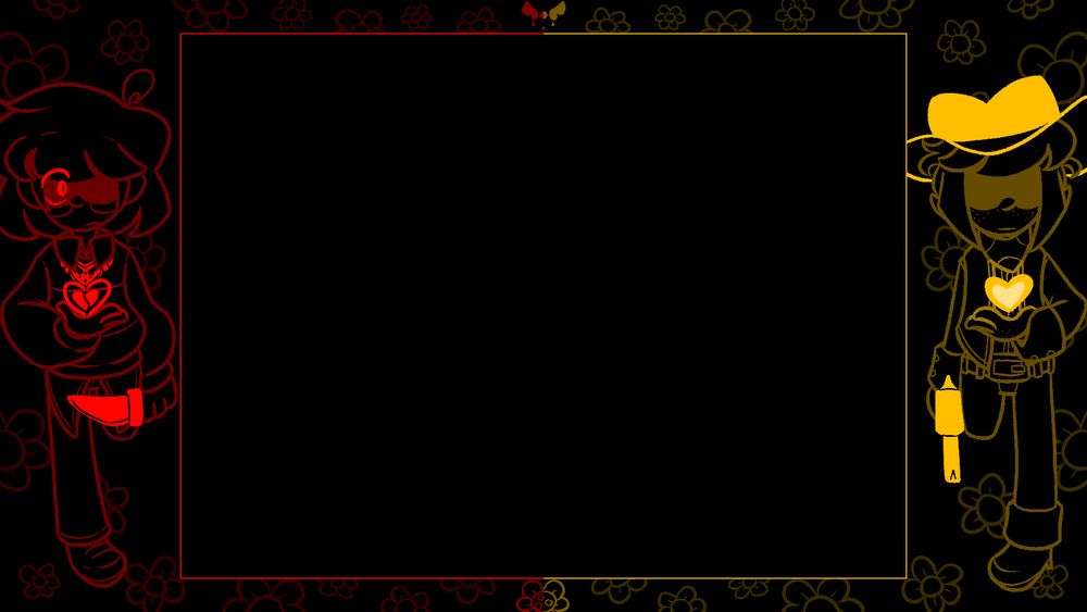 the Justice omega flowey SOULs border