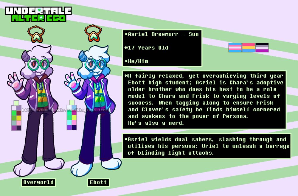 Asriel's UNDERTALE Alter Ego reference image.