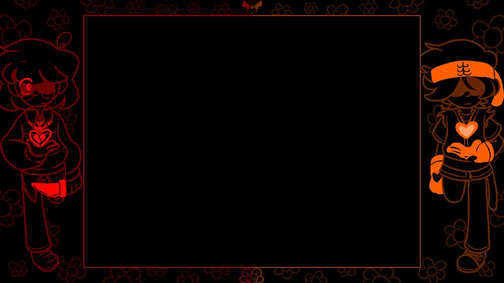 the Bravery omega flowey SOULs Border