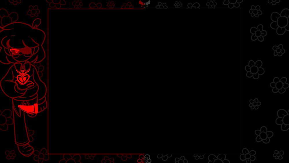 The pre-SOUL section omega flowey fight SOULs border!