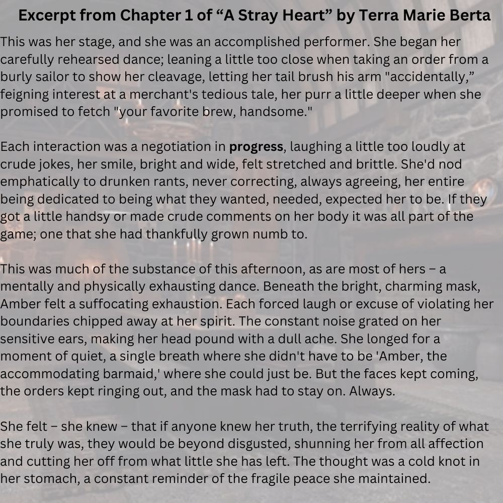 An excerpt from "A Stray Heart" by Terra Marie Berta