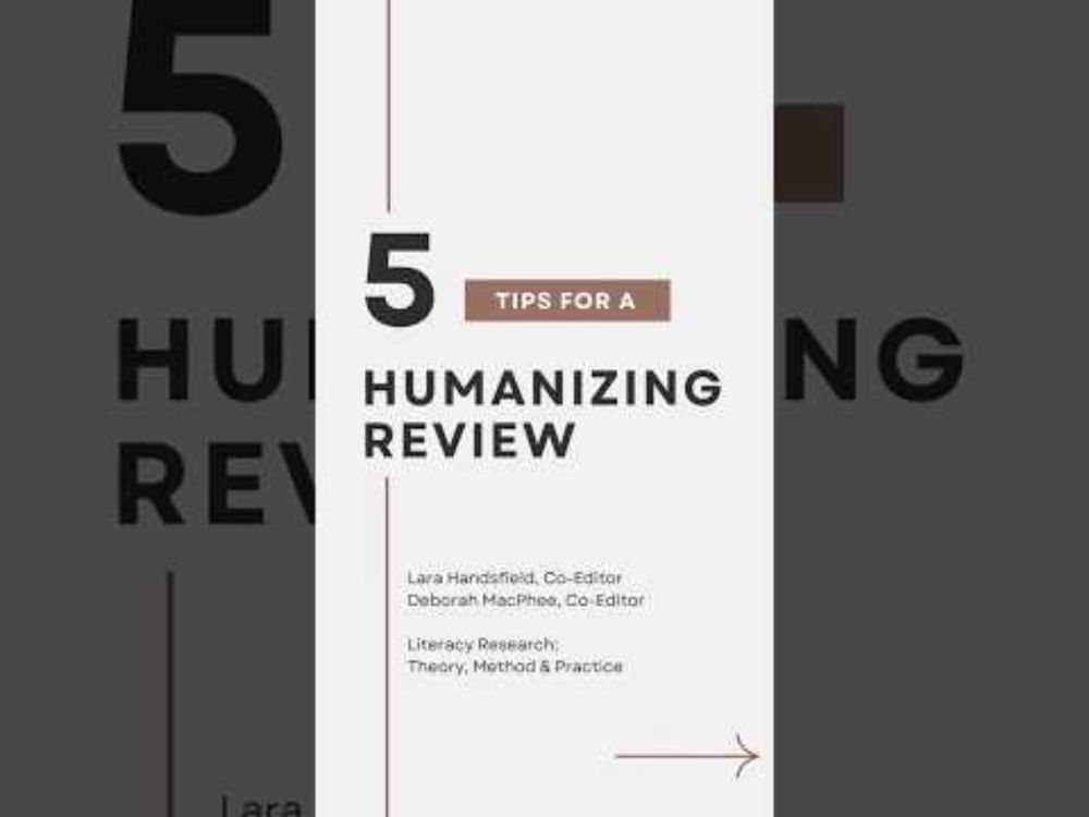 5 Tips for a Humanizing Review -  Literacy Research: Theory, Method & Practice