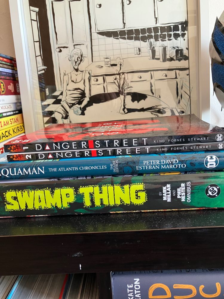 Danger street vol 1 and vol 2
Aquaman the Atlantis chronicles 
Swamp Thing by Millar and Hester