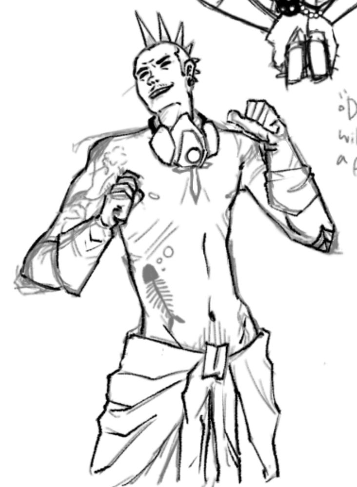 A small sketch of 2D for “Dirty Harry”