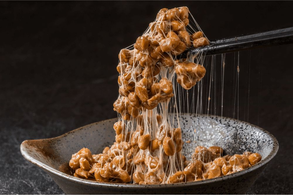 Natto, a fermented soybean dish with the individual beans being held together by a layer of rotten slime.

Actually quite tasty, though.