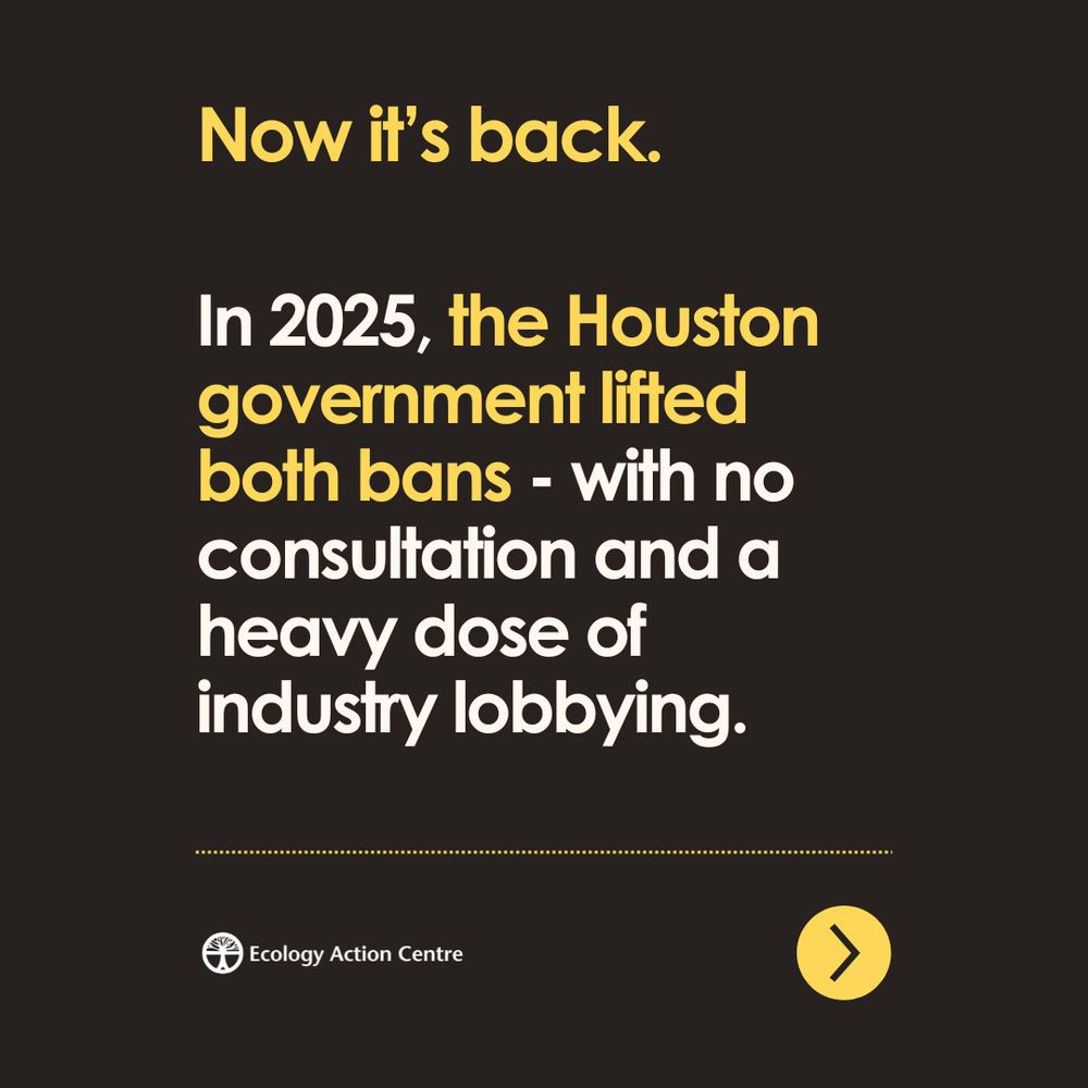 Yellow and white text on a brown background.
