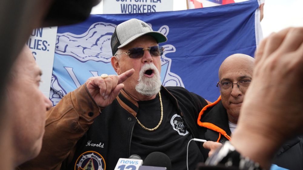 Why an old photo of Trump, Longshoreman's president returned to prominence with strike