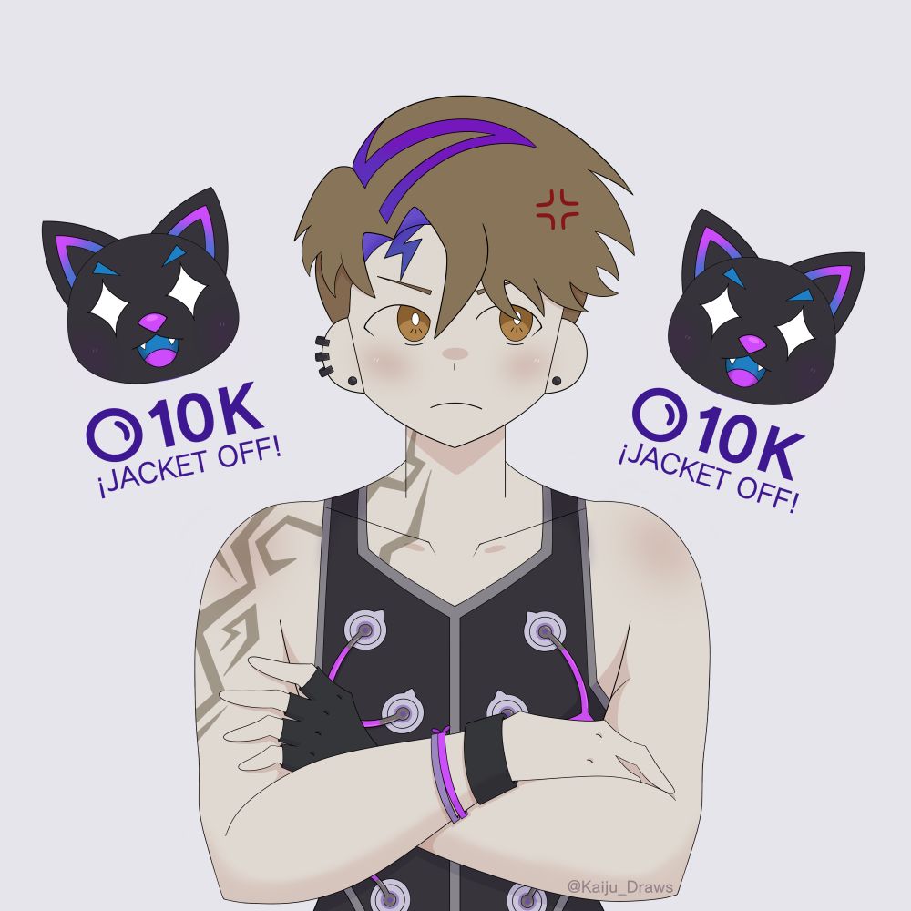 Electrobytes used to redeem channel points for Quinn to take off his vtuber model's jacket