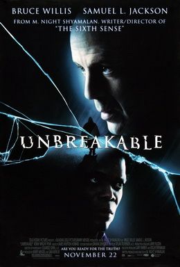 Poster of Unbreakable featuring Bruce Willis and Samuel L Jackson