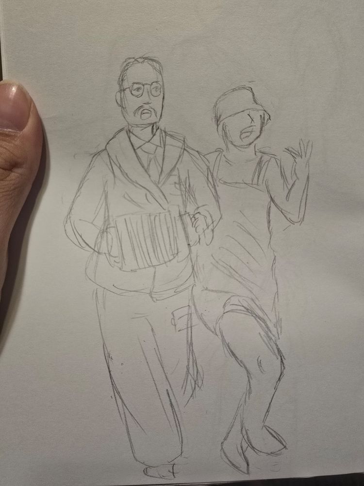 A sketch of part of KAJ's performance at Eurovision.