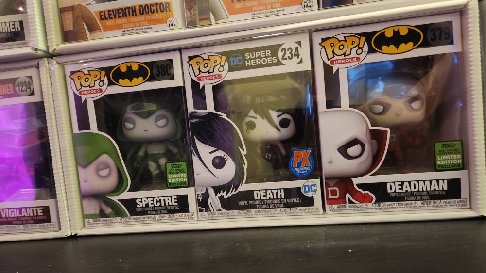 Funko Pops - Spectre 380 - Death 234 - Deadman 379 (DC Comics)