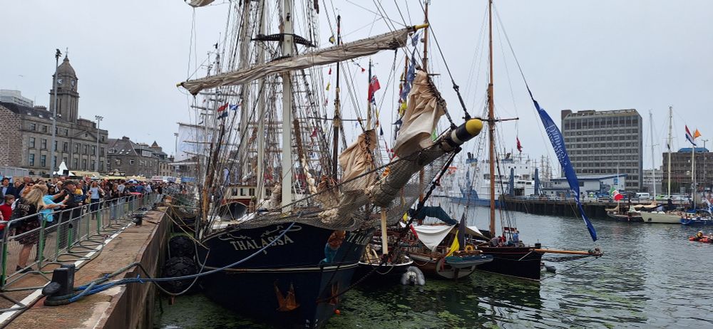 Tall Ships in Aberdeen Harbour