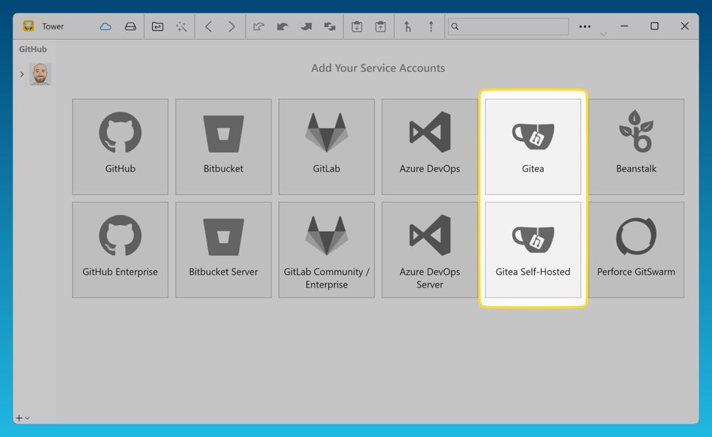 Tower 9.1 for Windows – Gitea support