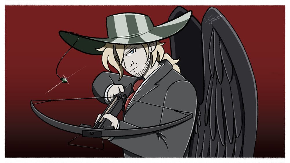 Thumbnail for Philza VODs, fanart of Phil in the style of "Hitman Absolution"!