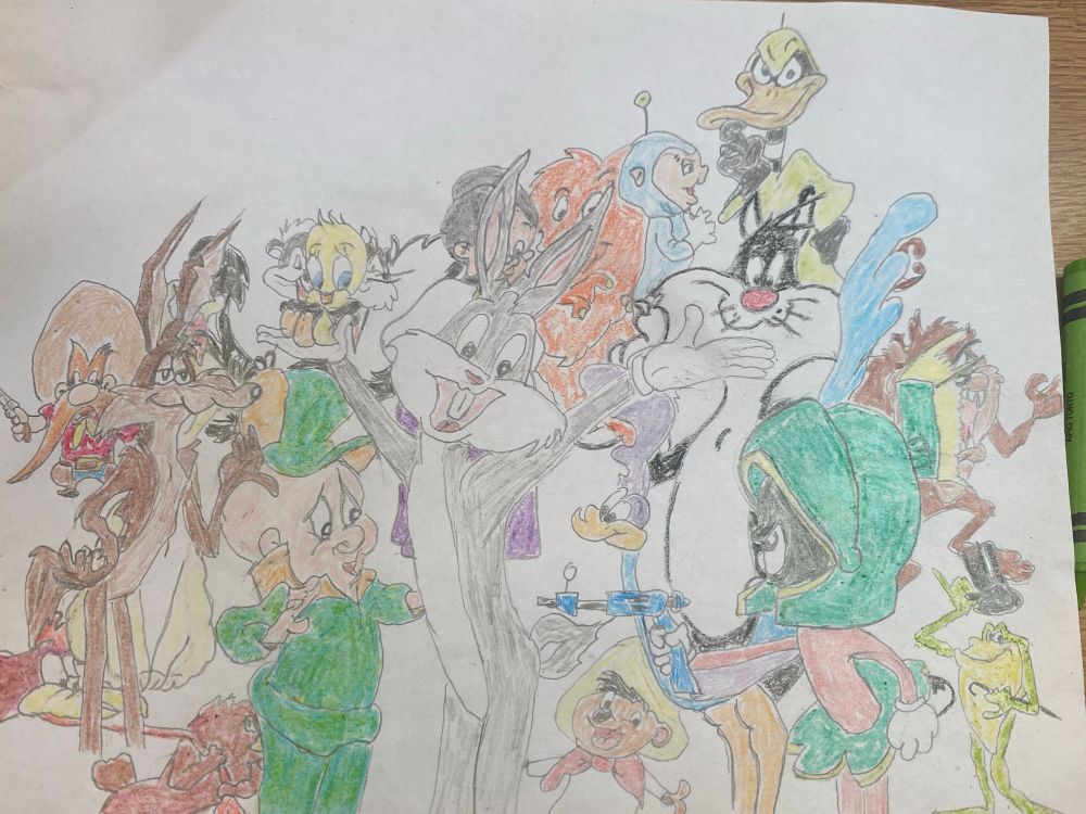 Looney tunes characters drawn by me! 